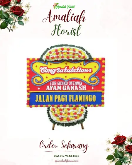 Sewa Papan Bunga Gumalar